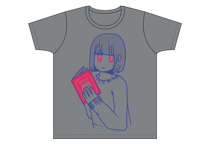 ガール・ブック・ガールTシャツ / ヘザーグレイボディ